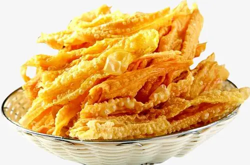 美味的油炸腐竹实物图