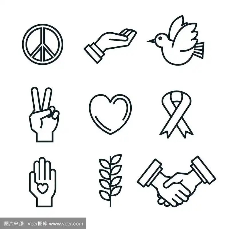 象征和平的国际和平日图标