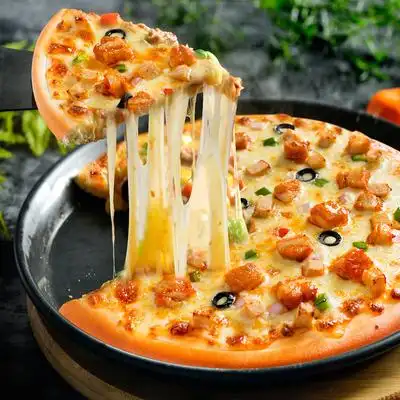 小萨牛牛微波食品7寸奥尔良鸡肉披萨早餐加热即食手工其他烘焙半成品