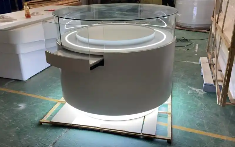 圆形展示柜,无人机展示台