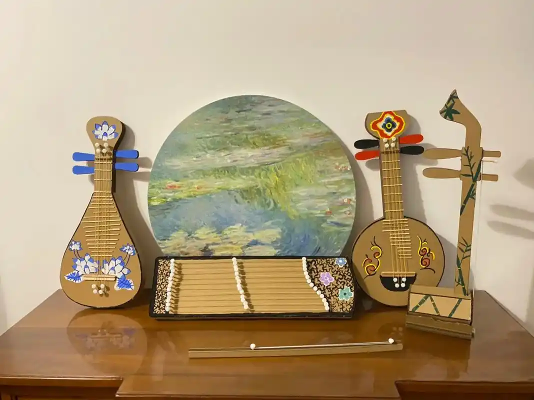 手工diy #幼儿园手工 老师布置的四种民族乐器,已安排 - 抖音