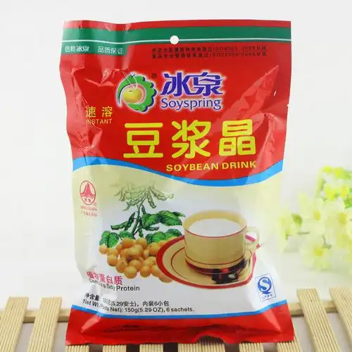 冰泉速溶豆浆晶150g6小包 植物蛋白型固体饮料 速溶冲饮即食早餐