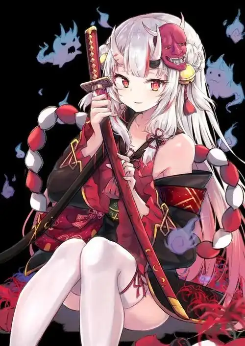 动漫老婆 #动漫壁纸 #虚拟主播百鬼绫目 - 抖音