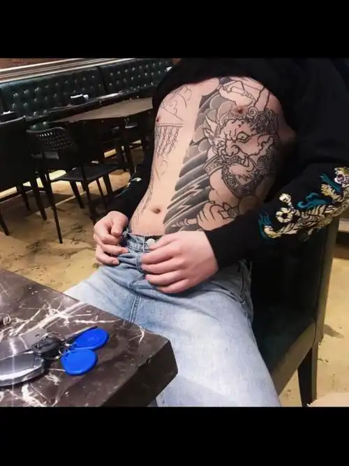 开衫_纹身图案手稿图片_李广军的纹身作品集