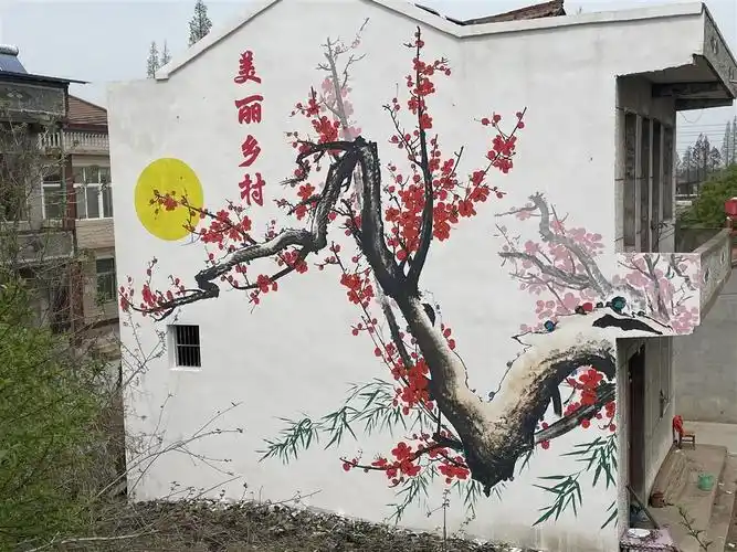 美丽乡村组图一幅幅墙绘扮靓村庄