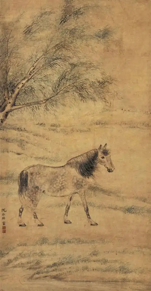 【国画】清代.沈振麟绘画作品