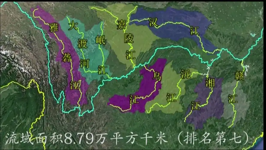 长江八大支流排名