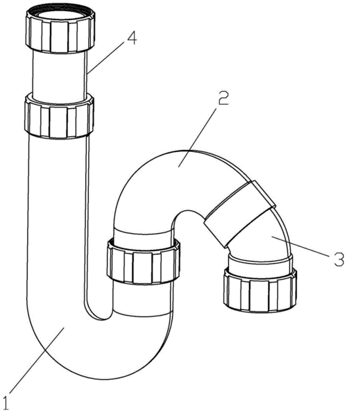 一种出水角度任意可调的防臭下水管的制作方法