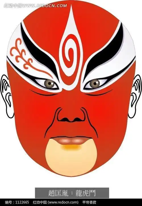 京剧脸谱人物简笔画图