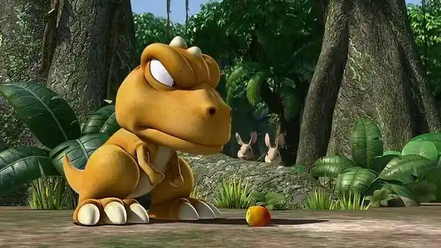 动画短片:小恐龙阿贡一顿吃这么多,惊呆全场!