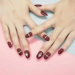 新娘甲片美甲结婚防水