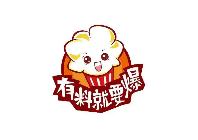 爆米花 logo设计