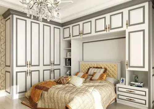 衣柜床一体装修效果图,卧室衣柜床一体装修图片
