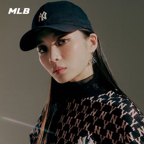 mlb官方男女帽子nyla棒球帽复古刺绣运动户外运动帽