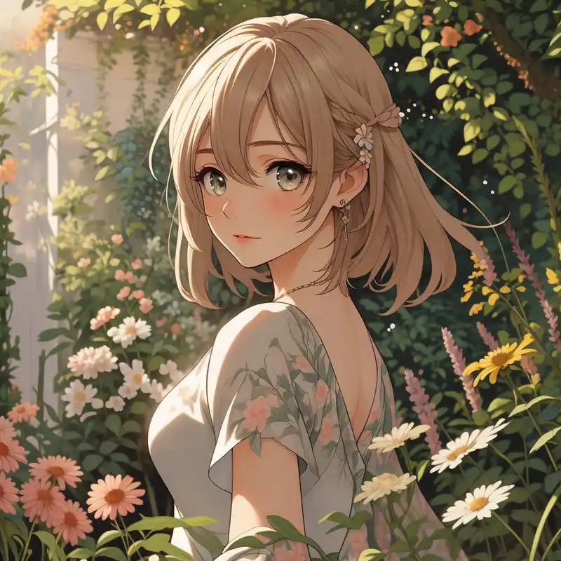 94淡雅小清新动漫女生头像94