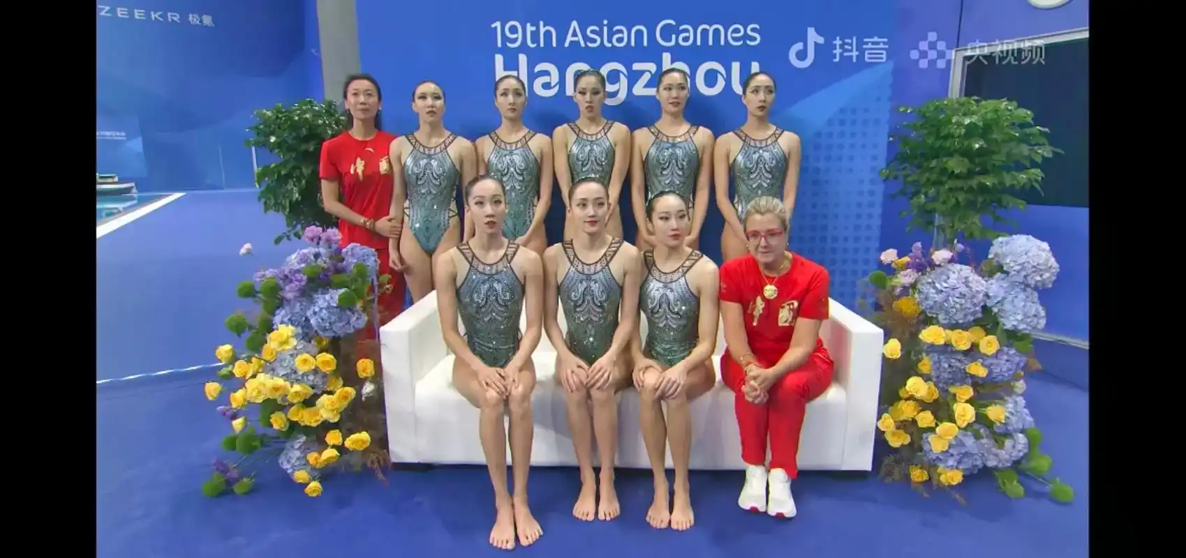 第十九届杭州亚运会在刚刚结束的女子花样游泳团体比赛完美收官!
