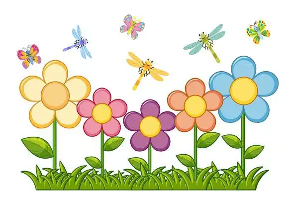 简笔画花草图片