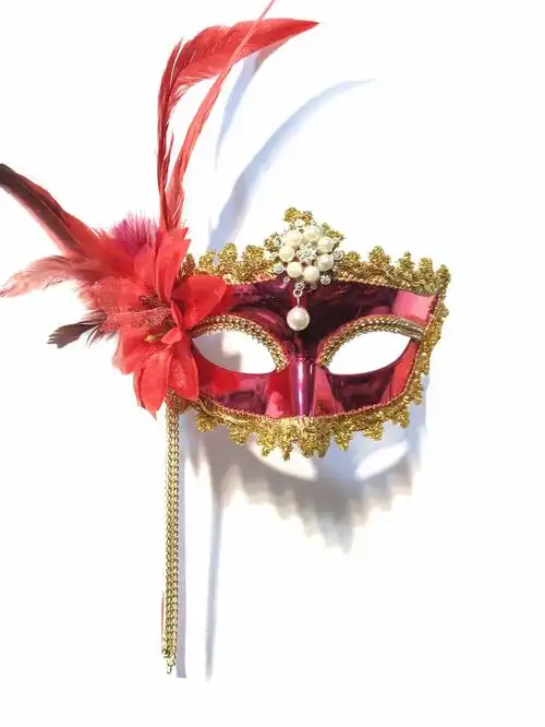 万圣节化妆舞会面具意大利威尼斯夜店羽毛超闪面具万圣节化妆舞会派对