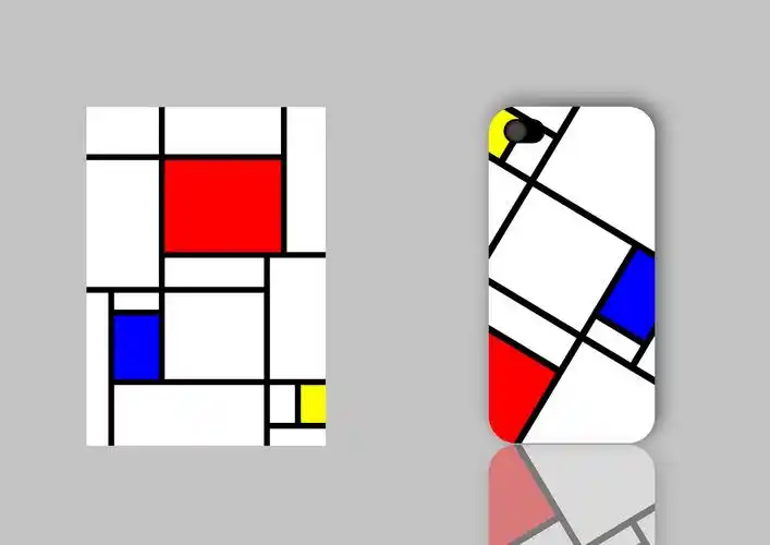 蒙德里安风格在手机壳上的运用