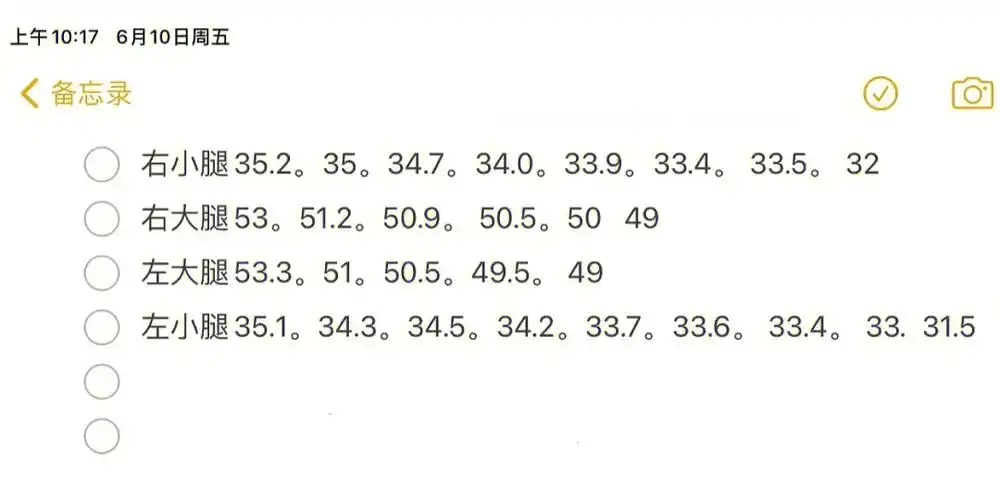 最近总觉得关了三个月软禁小腿肌肉小了,早上量了小腿围32完全不敢