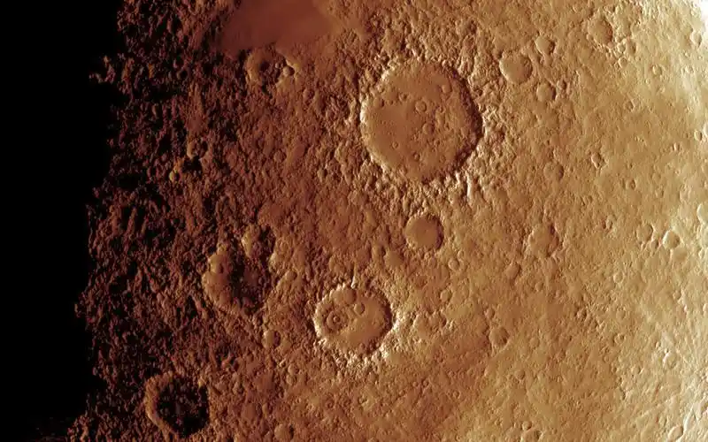 火星表面纹理渲染图