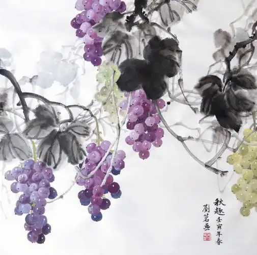 写意葡萄