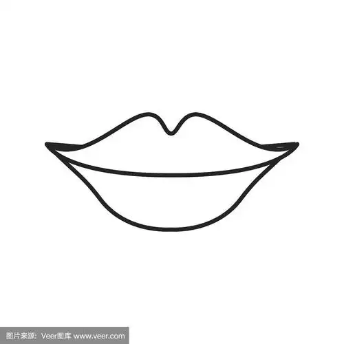 性感女性嘴唇图标
