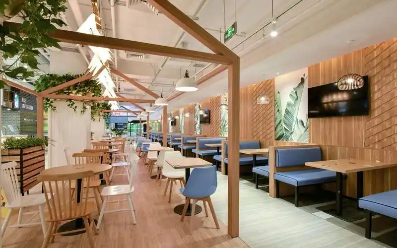 大型快餐餐饮店设计装修效果图