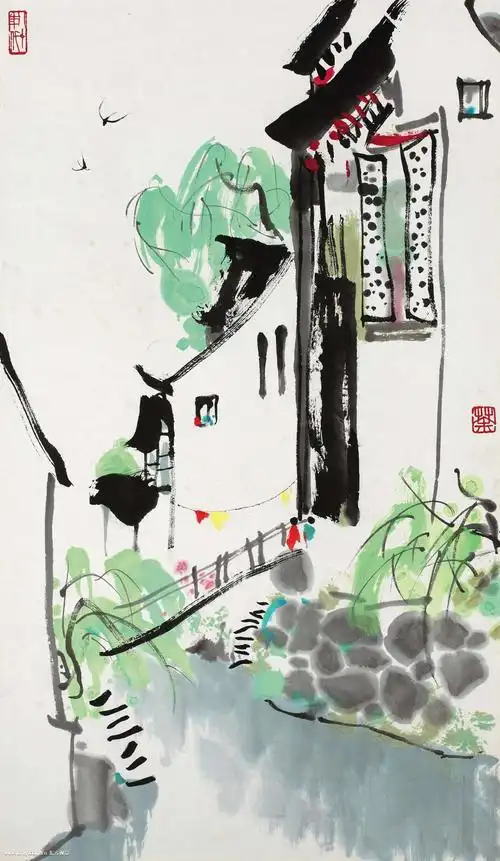 吴冠中作品赏析