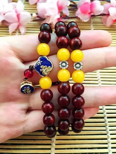 教你如何自己diy搭配小叶紫檀手串