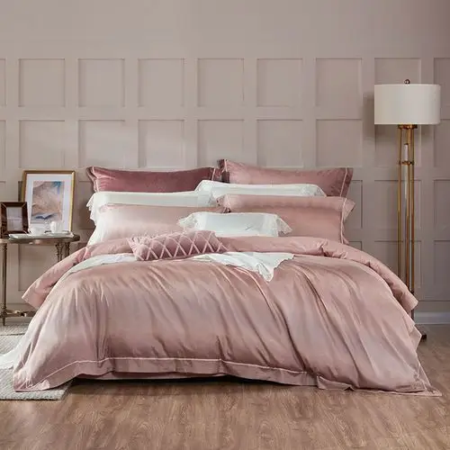 提花天丝全棉面料轻奢套件床品床上用品四件套