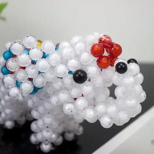 成品串珠手工编织动物摆件儿童卡通玩具大象仿真