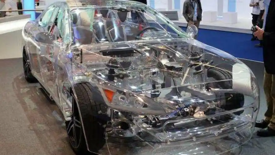 外国人发明全透明汽车车身有机玻璃打造你敢开它上路吗