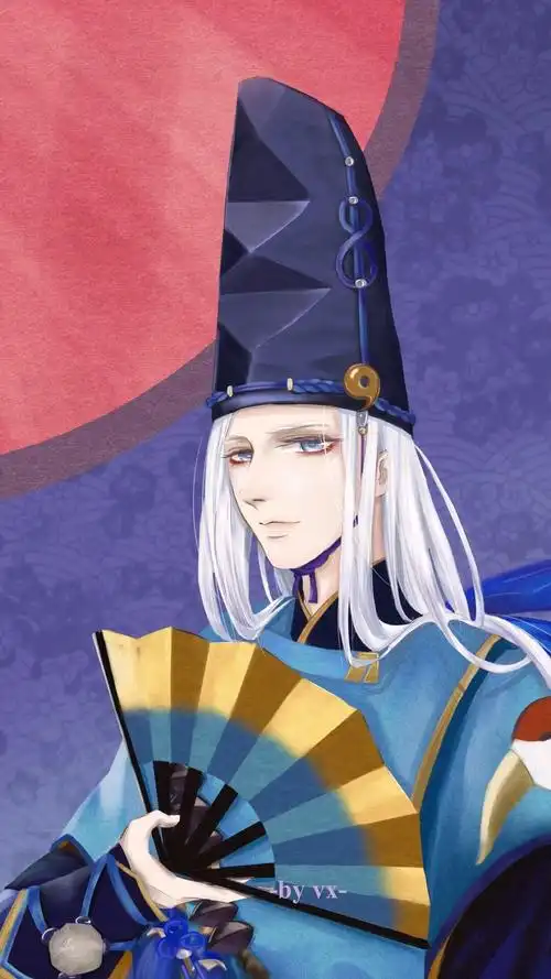 安倍晴明 阴阳师 游戏 手游 iphone 7 iphone6/plus 壁纸 平铺 手绘