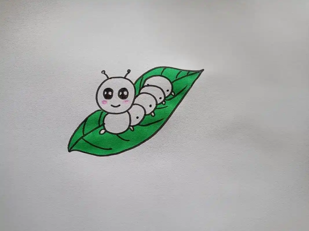 蚕宝宝简笔画