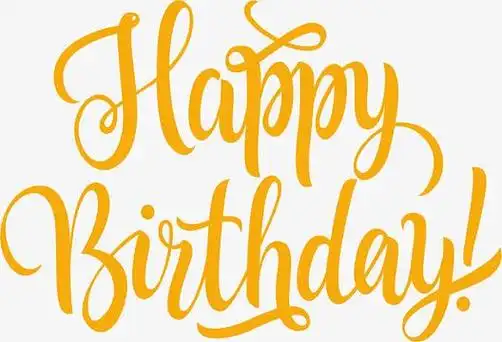 快乐艺术字aijpg生日卡通手绘蓝色bannerpng黄色手绘生日蛋糕png红色