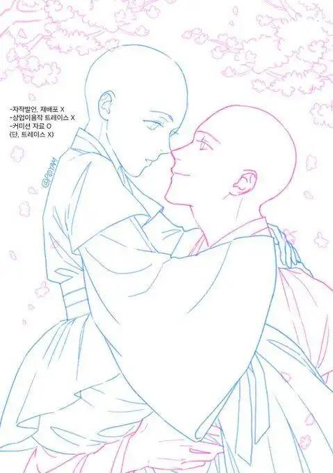 绘画参考一大波cp亲密双人互动姿势参考狗粮又来了