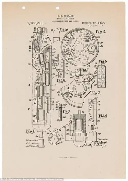 液态火箭诞生100周年:珍贵设计图曝光