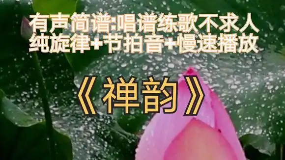 桑吉平措的《禅韵》动态简谱,供简谱练唱和空灵鼓爱好者参考-音乐视频