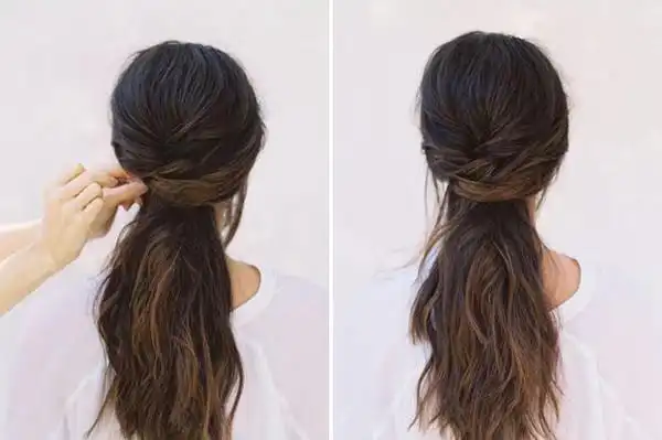 黑长直这么扎头发就美美哒