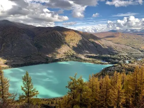 新疆阿勒泰地区喀纳斯湖,"三湾"(神仙湾月亮湾卧龙湾风光)