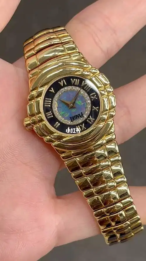 伯爵石英金表稀有欧泊钻石表盘通体18k金