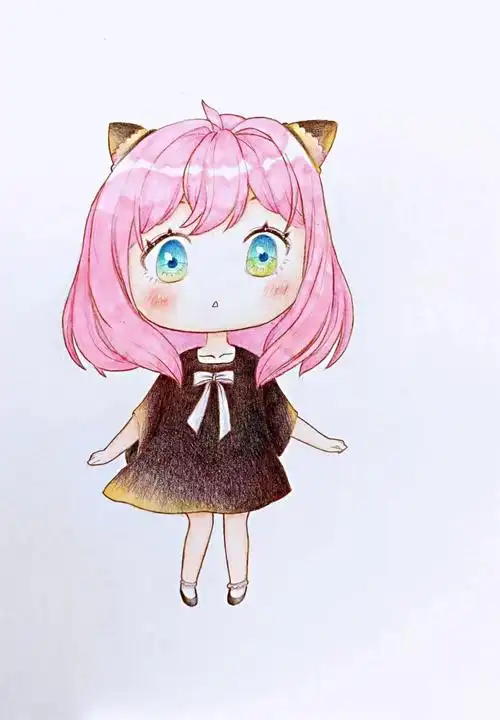 q版动漫人物——阿尼亚 - 简书