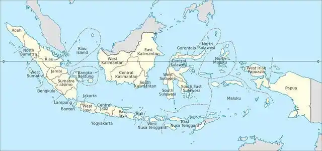 印尼区划地图