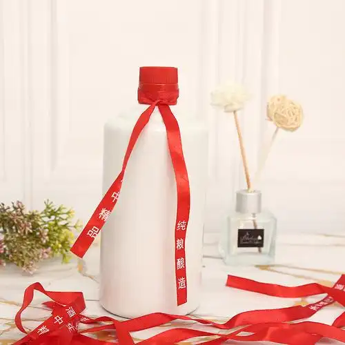 白酒瓶飘带布料刺绣飘带茅台酒瓶装饰飘带瓶口展示飘带-阿里巴巴