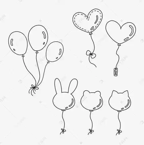 气球图片简笔画 气球简笔画图片大全