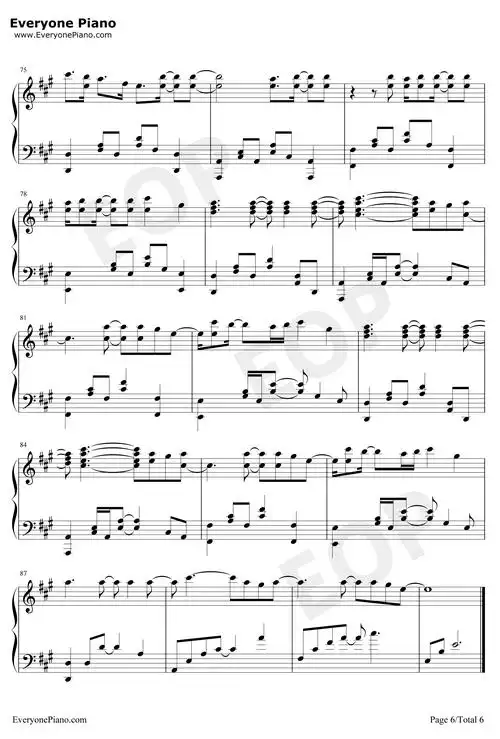 smile钢琴谱avrillavigne