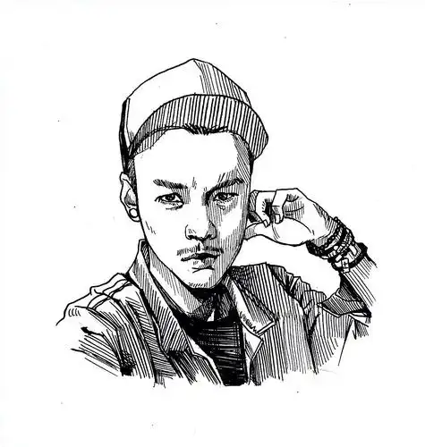 工具是秀丽笔,针管笔,马克笔均有.