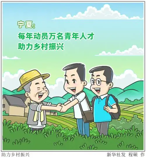 图表漫画乡村振兴助力乡村振兴2