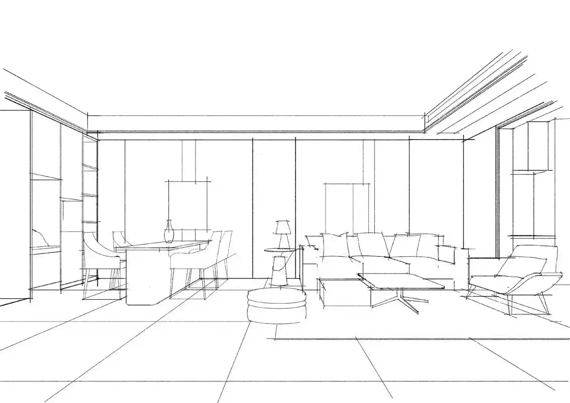 电脑ipad平板室内设计手绘学员教学案例